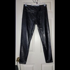 BP brand faux shiny leather leggings EUC Size XL